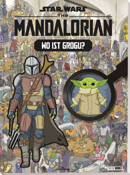 Buchcover und Innenansicht für das Buch: Star Wars the Mandalorian: Search-and-Find Book