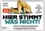 Buchcover und Innenansicht für das Buch: Hier stimmt was nicht