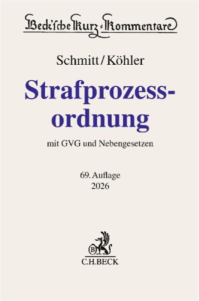 Buchcover und Innenansicht für das Buch: Strafprozessordnung. StPO