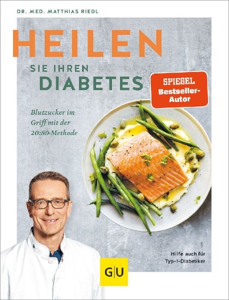 Buchcover und Innenansicht für das Buch: Heilen Sie Ihren Diabetes