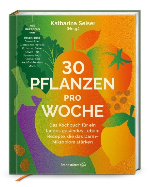 Buchcover und Innenansicht für das Buch: 30 Pflanzen pro Woche