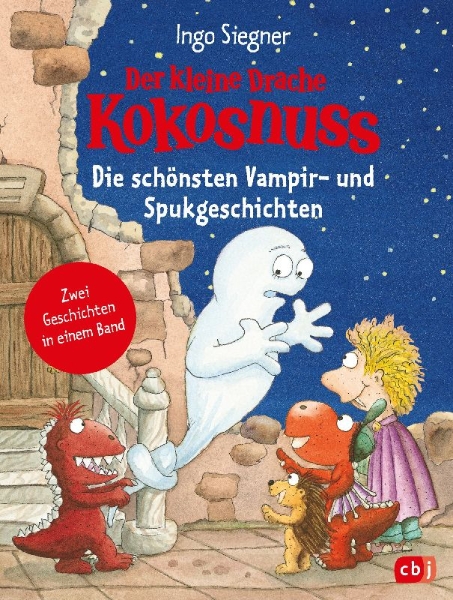 Buchcover und Innenansicht für das Buch: Der kleine Drache Kokosnuss - Die schönsten Vampir- und Spukgeschichten