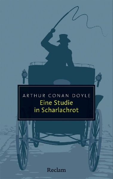 Buchcover und Innenansicht für das Buch: Eine Studie in Scharlachrot