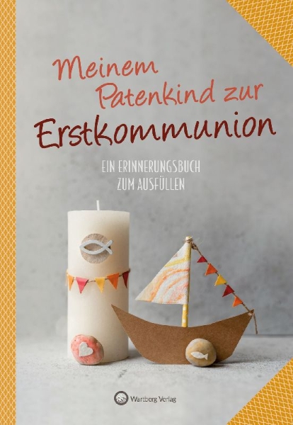 Buchcover und Innenansicht für das Buch: Meinem Patenkind zur Erstkommunion