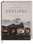 Buchcover und Innenansicht für das Buch: Genussregion Südtirol