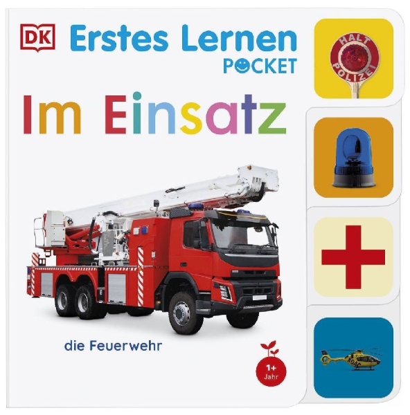 Buchcover und Innenansicht für das Buch: Erstes Lernen Pocket. Im Einsatz
