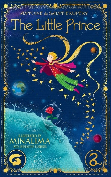 Buchcover und Innenansicht für das Buch: The Little Prince (MinaLima Edition)