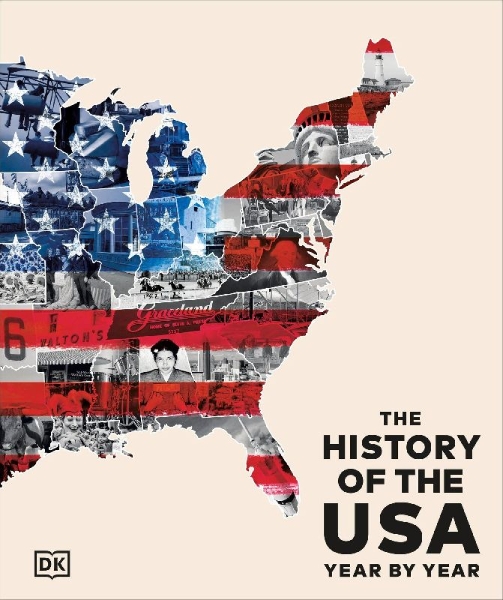 Buchcover und Innenansicht für das Buch: The History of the USA Year by Year