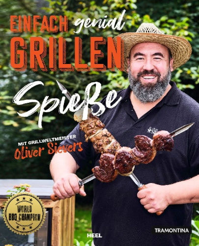 Buchcover und Innenansicht für das Buch: Einfach genial Grillen - Spießgrillen