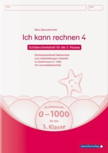 Buchcover und Innenansicht für das Buch: Ich kann rechnen 4 - Schülerarbeitsheft für die 3. Klasse