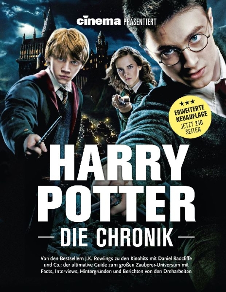 Buchcover und Innenansicht für das Buch: Cinema präsentiert: Harry Potter - Die Chronik (Erweiterte Neuausgabe)