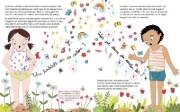Buchcover und Innenansicht für das Buch: Von wegen Bienchen und Blümchen! Aufklärung, Gefühle und Körperwissen für Kinder ab 5