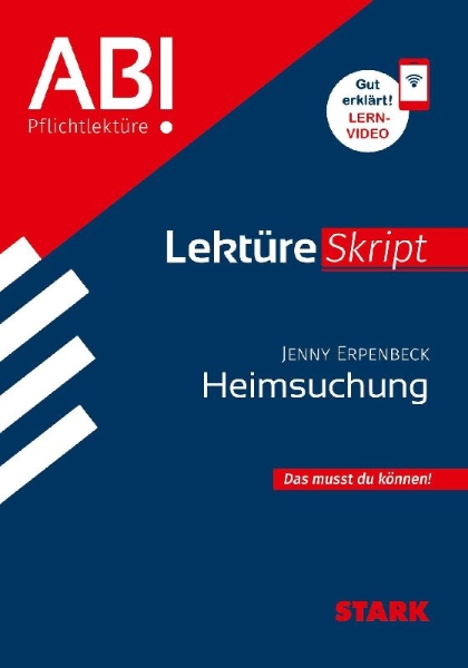 Buchcover und Innenansicht für das Buch: STARK Jenny Erpenbeck: Heimsuchung - Deutsch - LektüreSkript