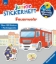 Buchcover und Innenansicht für das Buch: Wieso? Weshalb? Warum? junior Stickerheft - Feuerwehr