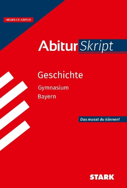 Buchcover und Innenansicht für das Buch: STARK Geschichte - AbiturSkript Bayern