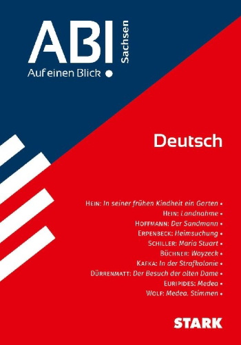 Buchcover und Innenansicht für das Buch: STARK Deutsch - Abi - Auf einen Blick! 2026 Sachsen