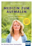 Buchcover und Innenansicht für das Buch: Medizin zum Aufmalen: Heilen mit Zeichen und Symbolen. Das Basisbuch Neue Homöopathie