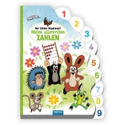Buchcover und Innenansicht für das Buch: Trötsch Der kleine Maulwurf Pappbilderbuch mit Register Meine allerersten Zahlen