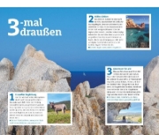 Buchcover und Innenansicht für das Buch: ADAC Reiseführer plus Sardinien
