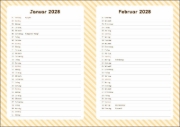 Buchcover und Innenansicht für das Buch: Pusheen 17-Monats-Kalenderbuch A5 2027 - 17 Monate. Von August 2026 bis Dezember 2027
