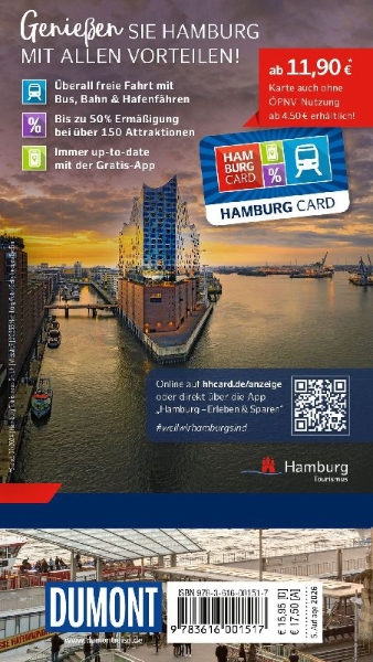 Buchcover und Innenansicht für das Buch: DUMONT direkt Reiseführer Hamburg