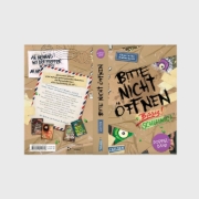 Buchcover und Innenansicht für das Buch: Bitte nicht öffnen: Doppelband (Enthält die Bände 1: Bissig!, 2: Schleimig!)