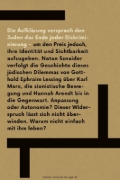 Buchcover und Innenansicht für das Buch: Die jüdische Wunde