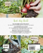 Buchcover und Innenansicht für das Buch: Gartenmomente: Hochbeet