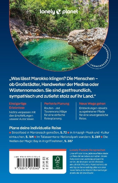 Buchcover und Innenansicht für das Buch: LONELY PLANET Reiseführer Marokko