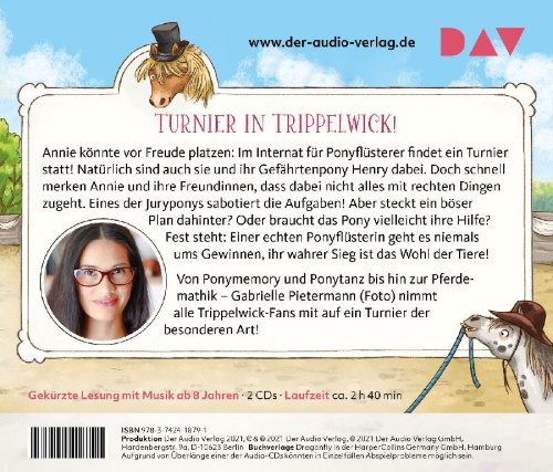 Buchcover und Innenansicht für das Buch: Ponyschule Trippelwick - Teil 4: Ponys flunkern nicht