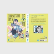 Buchcover und Innenansicht für das Buch: Usotsuki Satsuki wa Shi ga Mieru