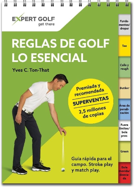 Buchcover und Innenansicht für das Buch: Reglas de golf, lo esencial 2023-2027