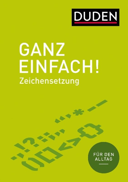 Buchcover und Innenansicht für das Buch: Ganz einfach! Zeichensetzung