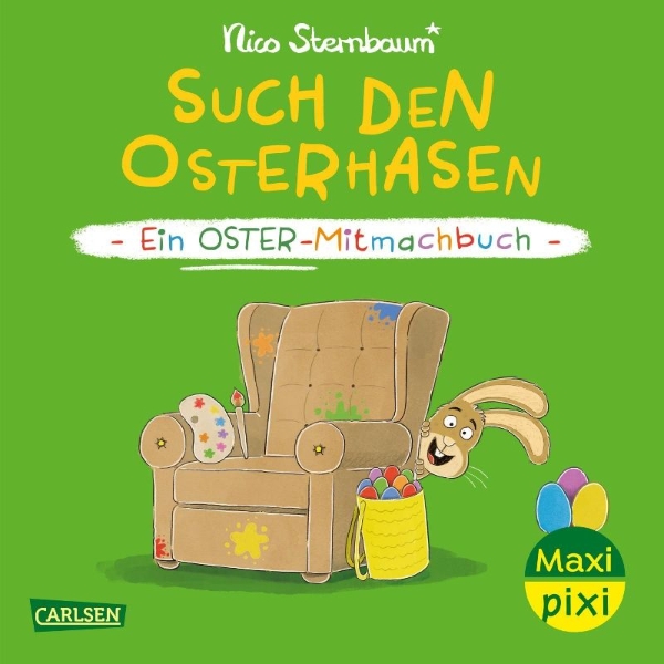 Buchcover und Innenansicht für das Buch: Maxi Pixi 492: Such den Osterhasen