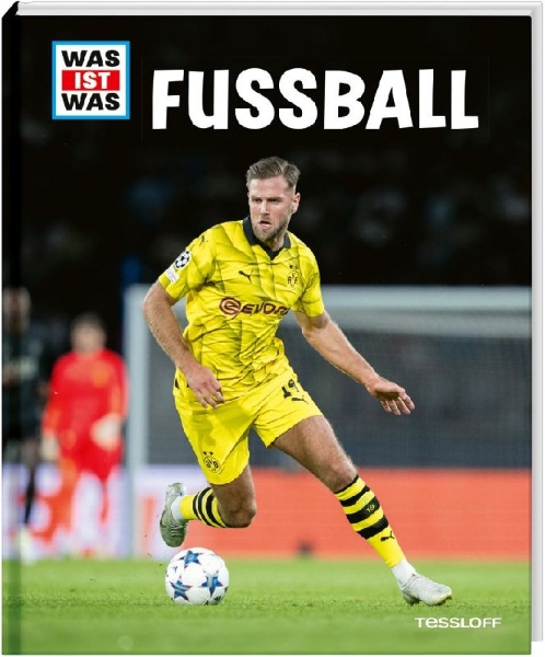 Buchcover und Innenansicht für das Buch: WAS IST WAS Fußball