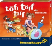 Buchcover und Innenansicht für das Buch: Töff töff töff die Eisenbahn