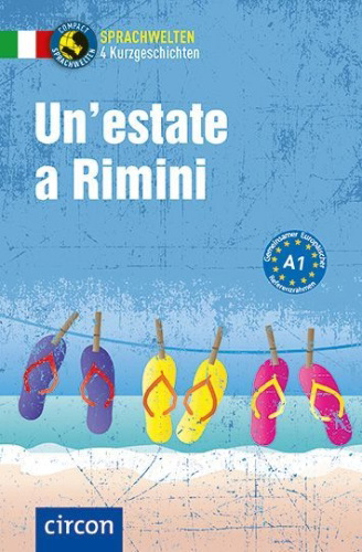 Buchcover und Innenansicht für das Buch: Un'estate a Rimini