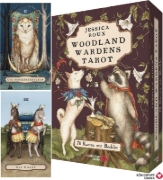 Buchcover und Innenansicht für das Buch: Woodland Wardens Tarot - Set mit Booklet u. 78 Karten