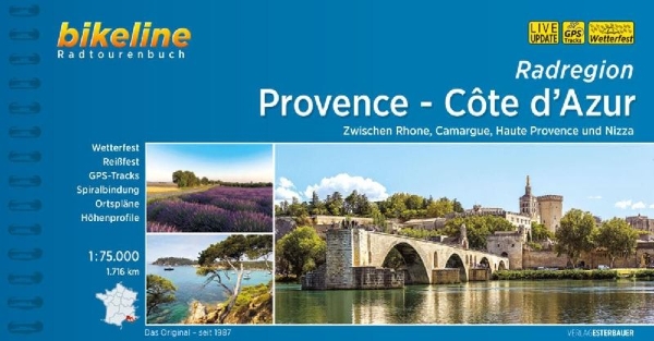 Buchcover und Innenansicht für das Buch: Radregion Provence - Côte d'Azur