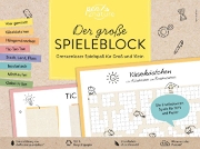 Buchcover und Innenansicht für das Buch: Der große Spieleblock. Umweltfreundlicher Spielspaß für Groß und Klein