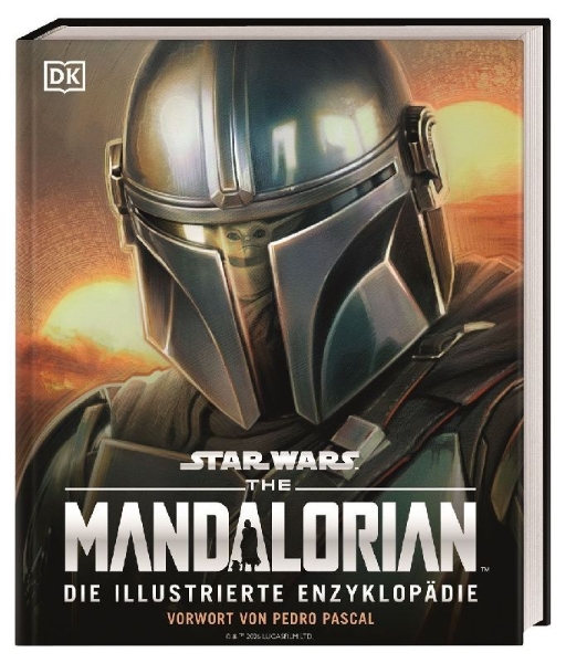 Buchcover und Innenansicht für das Buch: Star Wars The Mandalorian Die illustrierte Enzyklopädie