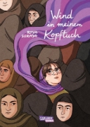 Buchcover und Innenansicht für das Buch: Wind in meinem Kopftuch