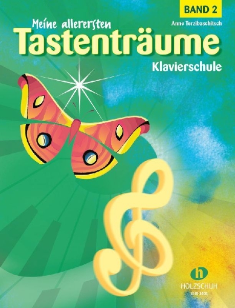 Buchcover und Innenansicht für das Buch: Meine allerersten Tastenträume 2