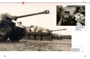 Buchcover und Innenansicht für das Buch: Panzerfahrzeuge der Schweizer Armee
