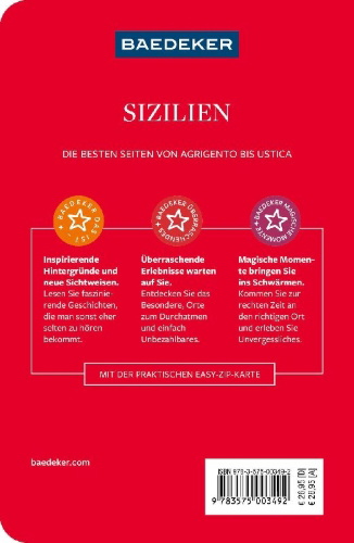 Buchcover und Innenansicht für das Buch: Baedeker Reiseführer Sizilien