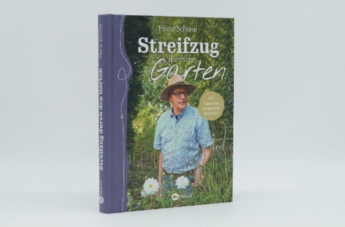 Buchcover und Innenansicht für das Buch: Streifzug durch den Garten