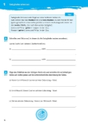 Buchcover und Innenansicht für das Buch: 10-Minuten-Training Deutsch Grammatik Satzglieder bestimmen 5.-7. Klasse