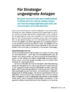 Buchcover und Innenansicht für das Buch: Geldanlage für Anfänger