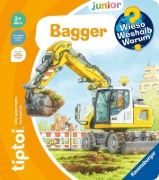 Buchcover und Innenansicht für das Buch: tiptoi® Wieso? Weshalb? Warum? junior - Bagger