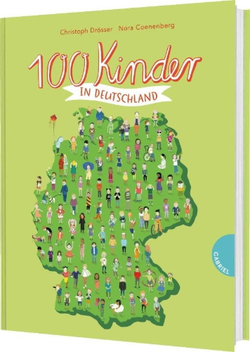 Buchcover und Innenansicht für das Buch: 100 Kinder in Deutschland